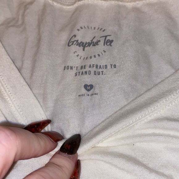 Hollister womens white tshirt - Picture 2 of 2